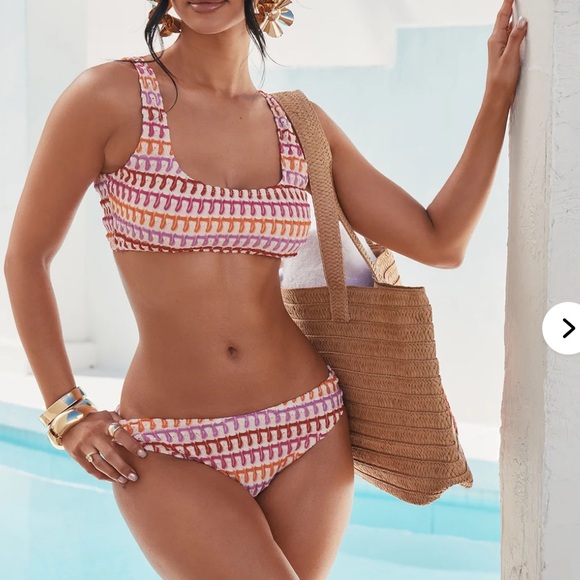 Colorful Patterned Bikini Set - Picture 2 of 3